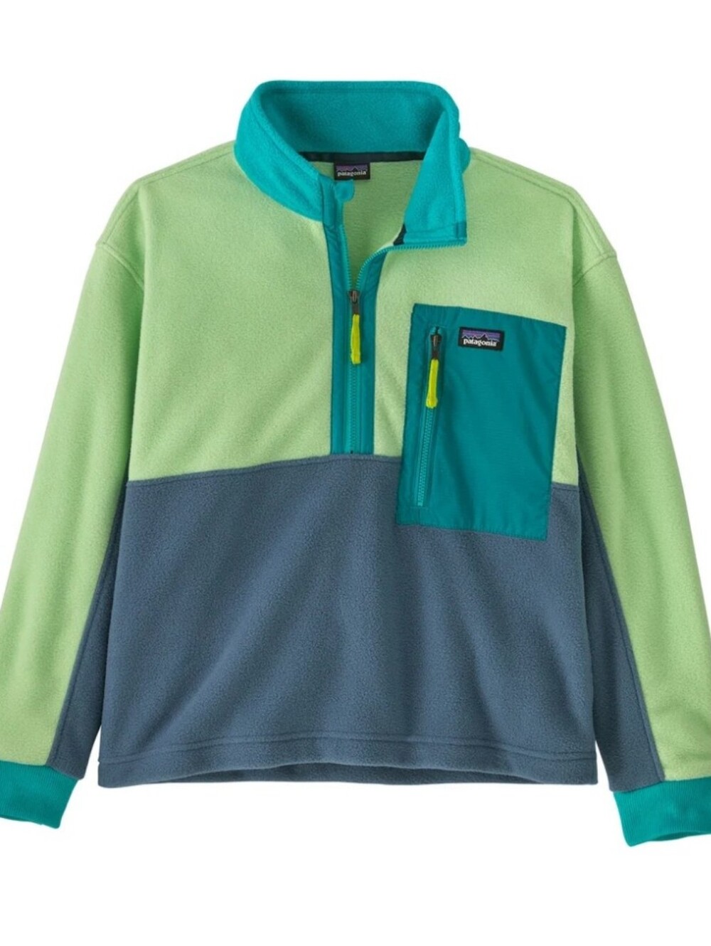 Patagonia Kids Microdini Half Zip Pullover Fleece Utility Blue